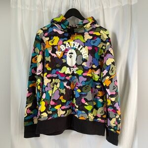 Bape Multicolor Camo Hoodie